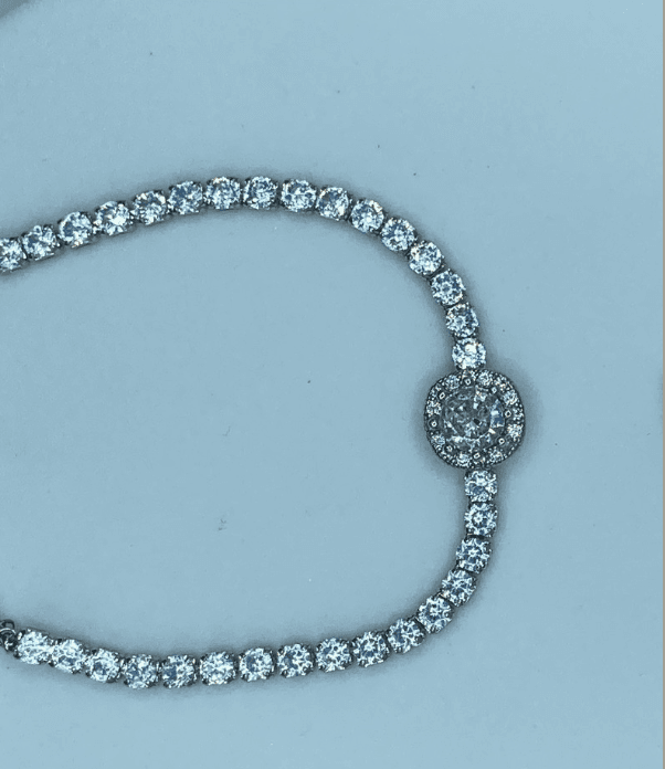 Pulsera Nature Circonias chapeado oro 18k